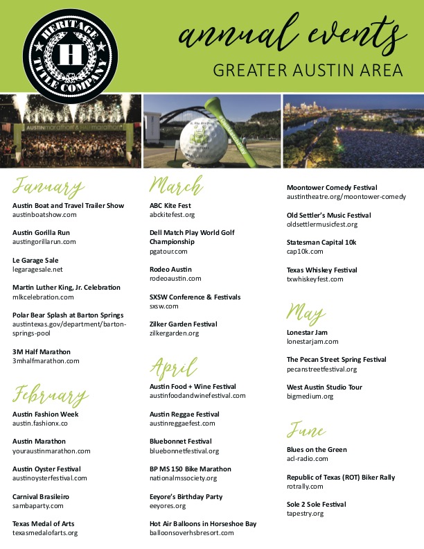 Annual Events in Austin